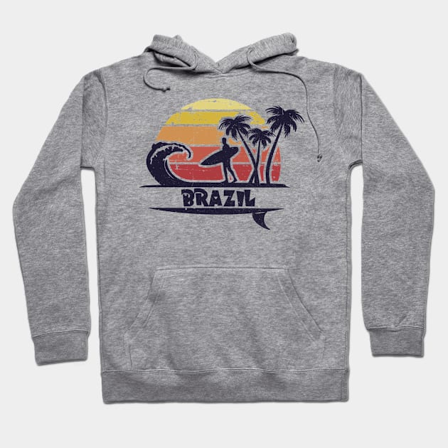 Brazil surfing beach gift. Perfect present for mom mother dad father friend him or her Hoodie by SerenityByAlex